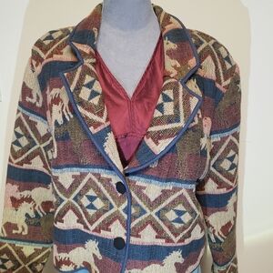 Vintage hoKuspoKus Southwestern styled Walking Jacket